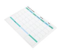 Gogogmee Calendrier Mensuel Effaçable à Sec Autocollant en Pvc Réutilisable pour Frigo, Tableau Blanc Facile à Coller pour Organisation Familiale et Gestion D'emploi du Temps Élève