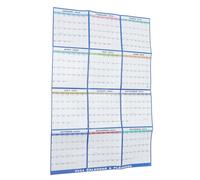 Gogogmee Calendrier Mural Mensuel Effaçable Calendrier à Double Face Plastifié Planning pour Bureau et Maison Grand Format Suspendu Réutilisable et Pratique