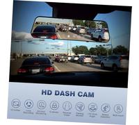 Gogogmee Caméra de Recul Voiture Écran Tactile Full et Arrière Dashcam Stream Vidéo Nuit Enregistreur Voiture
