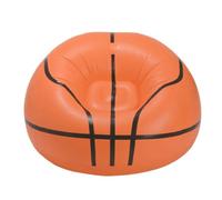 Gogogmee Canapé Gonflable Créatif Ballon de Basket Siège Pliable en PVC Résistant Fauteuil Portable Léger pour Activités Outdoor Voyages et Loisirs Dégonflage Facile Paquet de
