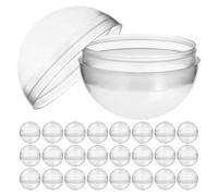 Gogogmee Capsules Rondes Transparentes 50 MM Lot de 100 Capsules en Plastique Vides Réutilisables Faciles à Ouvrir pour Distributeurs Automatiques Rangement et Présentation de Jouets