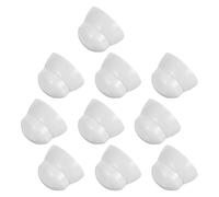 Gogogmee Capuchons de Sécurité pour Aires de Jeux M8/m10, 10 Pièces | Plastique Blanc Non Toxique, Montage sans Outil, pour Parcs Publics et Jardins, Protection des Écrous