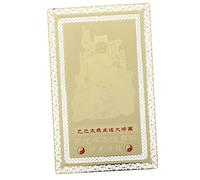 Gogogmee Carte Amulette Tai Cuivre pour Protection Chinois Portable Carte de Richesse et Fortune WU