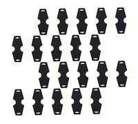 Gogogmee Cartes en Papier pour Colliers 200 Pièces Noir Double Face De Bijoux pour Petites Entreprises Étiquettes Kraft Utilisation en Boutique Présents
