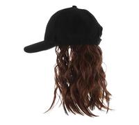 Gogogmee Casquette Postiche pour Femmes à Cheveux Courts Bouclés, Intégrée et Confortable, Tissu Fil Haute Température, Style Bobo Moderne Port Quotidien Élégant