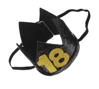 Gogogmee Chapeau d'anniversaire Couronne Noire et Or 18 Ans, Accessoire de Fête Photo, Chapeau de Fête Adulte pour Décoration Anniversaire, Cosplay et Événements Festifs