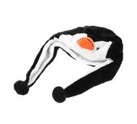 Gogogmee Chapeau Garçon Fille Manchot Douillet Peluche Animal Cartoon Hiver Épais Multifonctionnel Accessoire Confortable Pour Garçon Fille