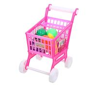 Gogogmee Chariot de Courses Simulé Rose pour Garçon Fille Poussette Éducatif Caddie de Jeu pour Garçon Fille Facile à Monter pour Apprendre à Marcher et Ranger Jouets