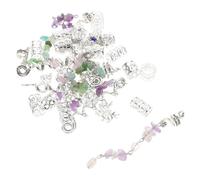 Gogogmee Charms pour Tresses Alliage DIY Pendentifs Spirale pour Dreadlocks avec Pierres Décoratives Accessoires Cheveux Tressés Résistants et Polyvalents Bijoux de Cheveux pour Femmes