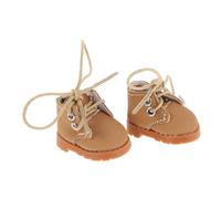 Gogogmee Chaussures De Bébé Fantaisie Chariot Princesse E-Mail Chaussures De Poupée Tout Petit Décor Fille Maison De Poupées Simulation Notre Simuler Joli Beige Brun Chiffon
