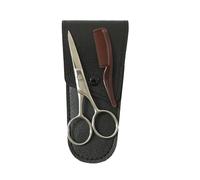 Gogogmee Ciseaux à Barbe et Moustache Acier Inoxydable Kit Peigne Coupe pour Hommes Salons et Usage Domestique