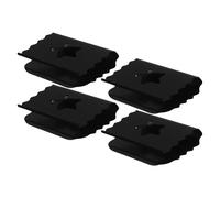 Gogogmee Clip Pare-soleil Automobile en Métal Noir 4pcs Protection UV et Fixation Ajustable pour Suv et Camions Intérieur Esthétique