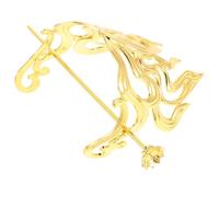 Gogogmee Coiffe Hanfu Homme en Métal Doré Couronne à Bâtonnets pour Chignon Épingle à Cheveux Style Ancien Accessoire Costume Chinois Traditionnel Léger et Respirant Usage Quotidien