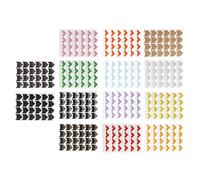 Gogogmee Coins Adhésifs pour Photos 28 Pièces 14 Couleurs Variées Papier Créatif pour Scrapbooking Albums Photo Agenda et Décoration DIY Protection Solide et Fixation Facile