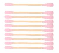 Gogogmee Cotons-Tiges Démaquillants à Double Embout Spiralé 1000 Pièces Manche en Bois Rose 76 CM - Bâtonnets Cosmétiques pour Nettoyage du Cérumen et Application Maquillage Usage