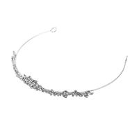 Gogogmee Couronne de Mariée Strass Scintillant Diadème Tête de Mariage pour Femme Accessoire Élégant pour Cérémonie Tiare Cristal Headband Bridal Rhinestone Mesh