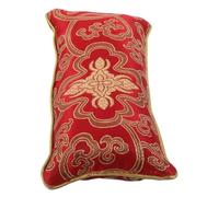Gogogmee Coussin de Prise de Pouls en Soie pour Médecine Traditionnelle Chinoise - Oreiller de Positionnement des Mains Couleur Fleur Rouge - Outil de Diagnostic Orthopédique pour Usage et