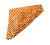 Gogogmee Coussin de Siège Auto en Perles de Bois Khaki Ventilé et Confortable pour Voitures et Camions, Design Élégant, Coussin Rafraîchissant et Massant 44x44 Cm