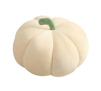 Gogogmee Coussin Décoratif Citrouille en Peluche Moelleuse 18 CM Couleur Beige Crème Décoration Halloween et Thanksgiving Présent pour Petite Amie Accessoire Cosy pour Canapé et Chambre