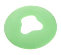 Gogogmee Coussin Facial Rond en Silicone Vert avec Base Antidérapante Coussin de Soutien Ergonomique pour Bac à Shampoing et Table de Massage Appui-Nuque Confortable pour Salons de
