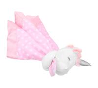 Gogogmee Couverture Licorne en Peluche pour Bébé Fille 40x40 Cm, Douce et Confortable en Coton PP, Doudou Peluche Rose pour Sieste et Câlins, Présent de Naissance pour Tout-Petit