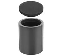 Gogogmee Creuset en Graphite Haute Pureté avec Couvercle à Vis 60ml Résistant la Chaleur, Conductivité Thermique, pour Fusion de Métaux en Fonderie