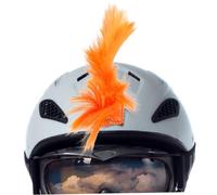 Gogogmee Décoration Casque Perruque Crête Coq Orange Accessoire Robuste Installation Facile