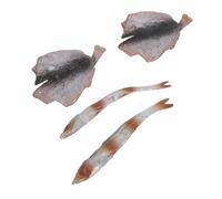 Gogogmee Décoration Poisson Artificiel Réaliste Tranches de Poisson Frit Simulées PVC Modèles Alimentaires Factices pour Décor Restaurant Vitrine Photo et Jeu Imitation