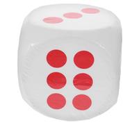 Gogogmee Dés Mousse Géant Blanc pour Jeux et Enseignement Dé Jumbo EVA Léger pour Animations Loterie et Jeux de Rôle