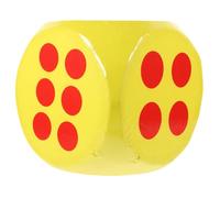 Gogogmee Dés Mousse Géant Jaune pour Jeux de Société Animation et Enseignement Dé Jumbo Mousse EVA Sûr pour Garçon Fille et Adultes Accessoire Ludique Multiusage pour Fêtes et Tirages Au