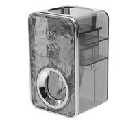 Gogogmee Distributeur Automatique de Dentifrice Mural Presse-Tube Précis en Métal Transparent Gris Gain de Place pour Salle de Bain Hygiène Bucco- Pratique et Dosage sans Gaspillage