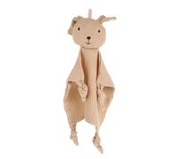 Gogogmee Doudou Serviette Apaisante Bébé en Coton Double Couche, Ours Kaki, Jouet Réconfortant -né, Sieste et Couchage Maternelle, Présent Baby Shower