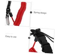 Gogogmee Dragonne pour Appareil Photo De Plongée sous-Marine Rétractable en Acier Inoxydable Rouge avec Clip à Dégagement Rapide Sécurité Plongée Sportive