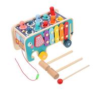Gogogmee Éducatif Percussion Bois Coloré Xylophone Tap Tap pour Garçon Fille Développement Motricité et Coordination Apprentissage Musique Ludique