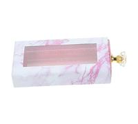 Gogogmee Élégant Étui De Rangement Pour Faux Boîte Rectangulaire Avec Poignée Organiseur De Avec Fenêtre Idéal Pour Les Voyages