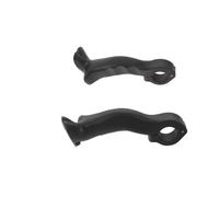 Gogogmee Embouts de Guidon Incurvés en Nylon pour VTT 22,2 Mm Rallonges de Guidon Ergonomiques Antidérapantes pour Vélo Tout-Terrain Paire de Poignées de Vélo Résistantes pour