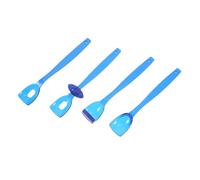 Gogogmee Ensemble 4 Outils Orthophonie Garçon et Filles Bleu Entraîneur Musculaire Langue Cuillère à Langue Motricité Orale Aide la Parole et Rééducation Buccale Thérapie Oromotrice