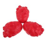 Gogogmee Ensemble de 3 Balles de Rééducation pour Mains Rouge de Cœur, Renforceur de Force de Préhension pour Seniors, Exercice Portable pour Doigts et Poignets, Aide la Thérapie
