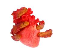 Gogogmee Ensemble de 5 Doigts Cassés Effrayants Petit Cœur Sanglant, Accessoires de Fête d'halloween Réalistes pour Décoration Maison Hantée, d'horreur pour Farce et Ambiance Halloween