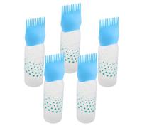 Gogogmee Ensemble De 5 Flacons Applicateurs Pour Salon De Coiffure Distributeurs Dhuile Capillaire Avec Échelle Flacons De Mélange De Capillaire Pour Le Coiffage