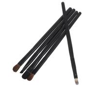 Gogogmee Ensemble de 5 Pinceaux à Paupières en Poils de Cheval avec Étui Noir Kit Maquillage des Yeux Portable Pinceaux Estompeur et Eyeliner Outils Maquillage Précis pour Usage