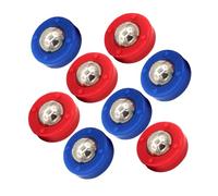 Gogogmee Ensemble de 8 Boules de Jeu de Palets pour Table - 4 Rouges 4 Bleues, Acier et Plastique, Compatibles Jeux de Palet de Table, Accessoires de Foot pour Loisirs en Intérieur