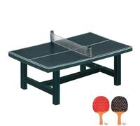 Gogogmee Ensemble de Mini Table de Ping-Pong Miniature en Résine Accessoire Décoratif pour Maison de Poupée Équipement Sportif Miniature Ludique pour Jeux et Simulation Décoration