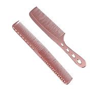 Gogogmee Ensemble De Peignes À Cheveux 2 Pièces Ensemble De Peignes En Acier Inoxydable Rose Accessoires De Coiffure Peigne À Laque Pour Cheveux Peigne À Fourche Peigne Pour Homme