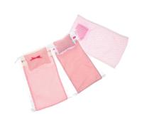 Gogogmee Ensemble Literie Miniature pour Maison de Poupée 3 Pièces 3 Tailles de Draps et Oreillers Accessoires pour Chambre de Poupée Kit Décoratif Mini Lits et Accessoires