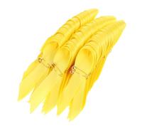 Gogogmee Épingles Ruban Jaune De Sensibilisation En Satin Pour Cancers, 100 Pièces, Couleur Jaune Vif, Solide, Pour Événements Caritatifs Et Sensibilisation Infantile