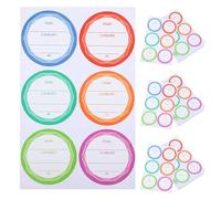 Gogogmee Étiquettes Autocollantes Dates Imperméables 40X40 MM 80 Pièces Réutilisables pour Congélateur et Garde-Manger Stickers Adhésifs pour Bocaux et Contenants Alimentaires
