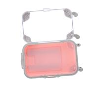 Gogogmee Étui à Faux Cils Plastique Rose Petite Taille Étanche Valise de Rangement Légère pour Voyageuses Jeunes Filles