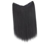 Gogogmee Extension De Cheveux Naturels à Clipser V-type 40 Cm Raides Synthétiques Noirs Pour Femmes Usage Quotidien Fêtes Parcs D'attractions