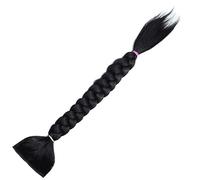 Gogogmee Extensions De Cheveux Synthétiques Longues Tressées Queue De Cheval Pour Femme 30-35 Cm 80 g Résistance à La Chaleur Coiffure Quotidienne Cosplay Fêtes